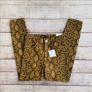 Zara snake print pants never worn